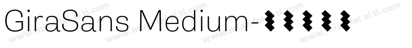GiraSans Medium字体转换